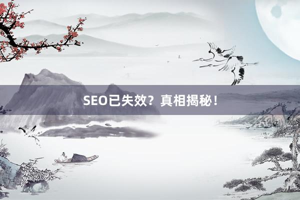 SEO已失效？真相揭秘！